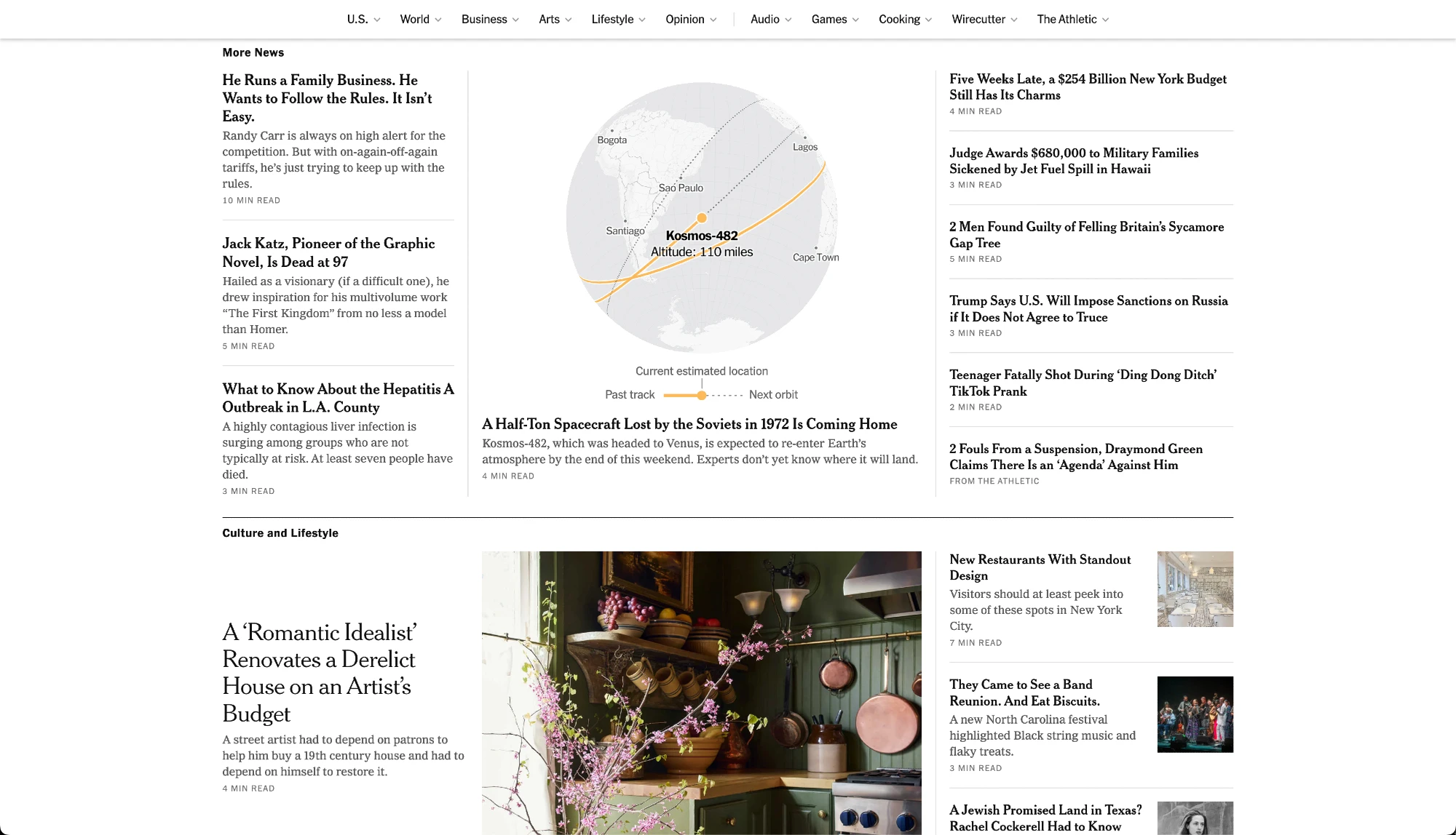 NYTimes interactive map